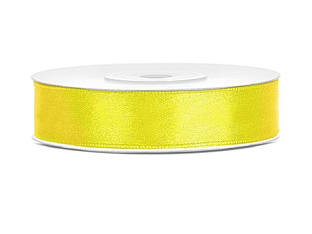 HOBBY - PD BANDA SATIN, Satin Ribbon, yellow, 12mm/25m TS12-084