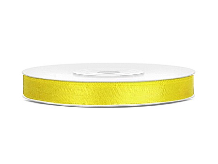 HOBBY - PD BANDA SATIN, Satin Ribbon, yellow, 6mm/25m TS6-084