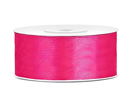 Wedding - PD BANDA SATIN, Satin Ribbon, dark pink, 25mm/25m TS25-006