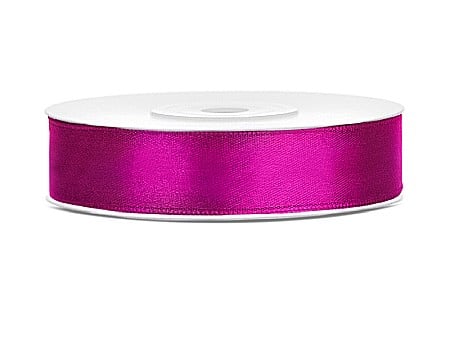 HOBBY - PD BANDA SATIN, Satin Ribbon, fuchsia, 12mm/25m TS12-080