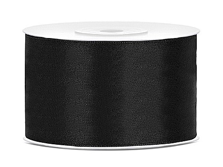Wedding - PD BANDA SATIN, Satin Ribbon, black, 38mm/25m TS38-010