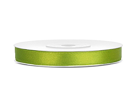 Ambalaje cu Spirit de Sărbătoare - PD BANDA SATIN , Satin Ribbon, green apple, 6mm/25m TS6-102J