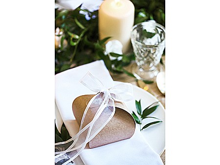 PD BANDA CHIFFON Ribbon chiffon, white, 25mm/25m TSZB25-008 [3]