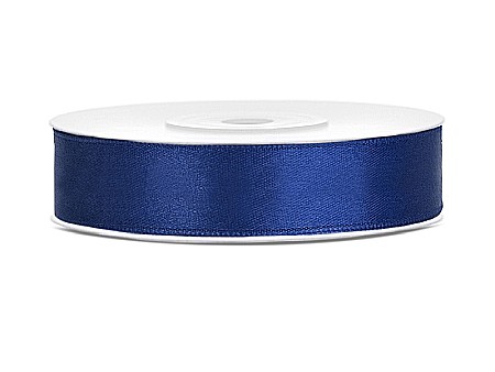 HOBBY - PD BANDA SATIN, Satin Ribbon, navy blue, 12mm/25m TS12-074