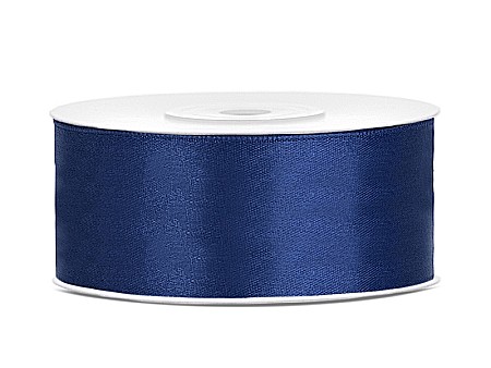 HOBBY - PD BANDA SATIN, Satin Ribbon, navy blue, 25mm/25m TS25-074