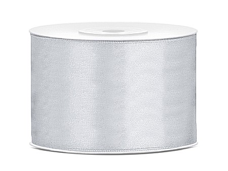 HOBBY - PD BANDA SATIN, Satin Ribbon, silver, 50mm/25m TS50-018