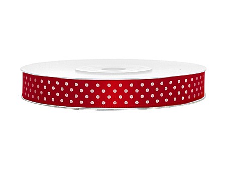 Wedding - PD BANDA SATIN, Satin Ribbon, red, 12mm/25m TSK12-007-08
