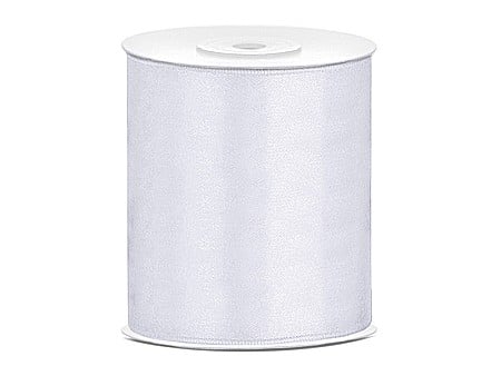 Articole Nunta - PD BANDA SATIN white, 100mm/25m TS100-008