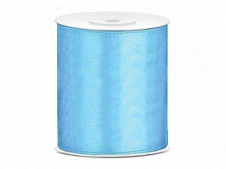 Satin pentru impachetat buchete - PD BANDA SATIN sky-blue, 100mm/25m TS100-011