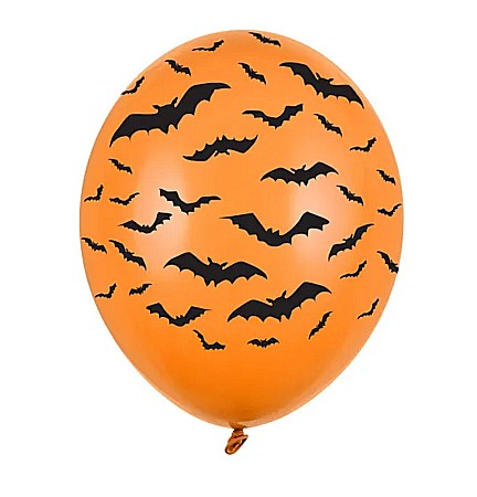 PD BALOANE Balloons 30cm, Bats, Pastel Mandarin Orange 6/set SB14P-130-005-6 [0]
