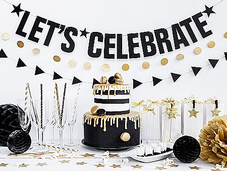 PD PAIE DIN HARTIE PENTRU BAUTURI black, 19.5cm 10/set SPP2-010 [3]