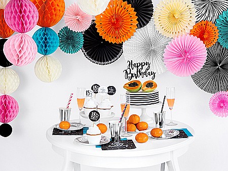 PD PAIE DIN HARTIE PENTRU BAUTURI black, 19.5cm 10/set SPP2-010 [7]