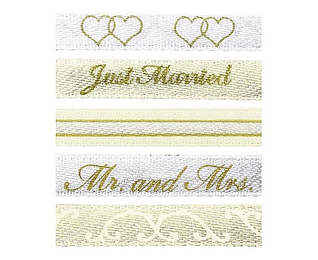 GOD BANDA DECORATIVA Wedding ribbons, 180cm, 5/set W0379-5 [1]
