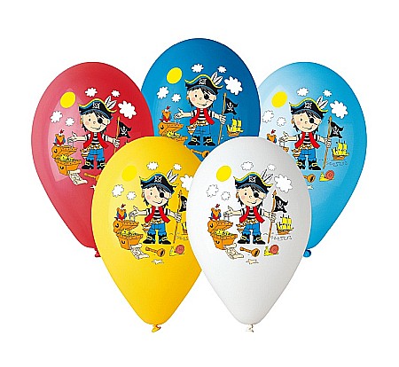 ARTICOLE PARTY - GOD BALOANE Premium Balloons, Pirat, 30cm, nad Kolor 5/set GD-PIK