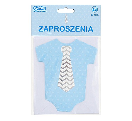 GOD INVITATIE BOTEZ CU PLIC LITTLE BOY 6/SET ALBASTRU PF-ZKLB [2]