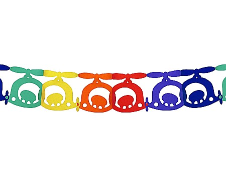 GOD GHIRLANDA DIN HARTIE Helicopter, 400cm GI-PAHE [1]