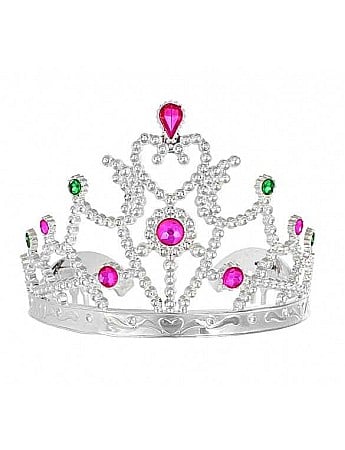 ARTICOLE PARTY - GOD TIARA PARTY ARGINTIE CU PIETRE COLORATE DIAD2-NP
