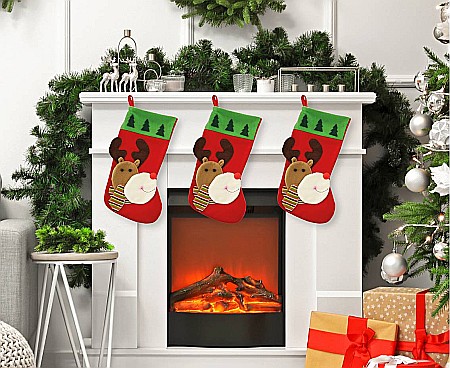 GOD DECORATIUNE CRACIUN SOSETA Xmas"Reindeer with scarf", red 41 x 19cm NW-SKRS [1]