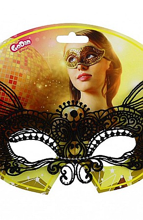 ARTICOLE PARTY - GOD MASCA Cat lace mask black 11.5 x 19.5cm MAAKO-CH