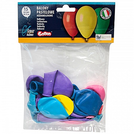 ARTICOLE PARTY - GOD BALOANE Kasia Pastel, 19cm 15/set GZ-KA15