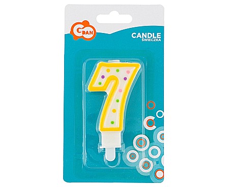 GOD LUMANARE TORT Number 7, with dots, 7.5cm PF-SCK7 [1]