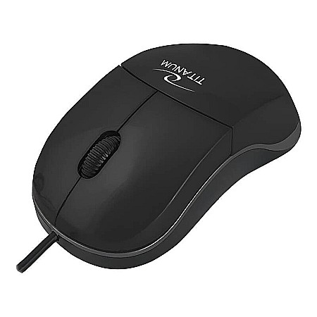 ACCESORII IT - TEC MOUSE OPTIC TITANUM SELENE CU FIR TM124K, USB TM124K