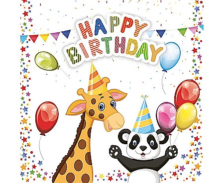 Costume/ Masti/ Coroane/ Palarii - GOD SERVETELE 33*33CM 20/SET MY BIRTHDAY SD_OG_012701