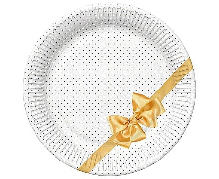 HOBBY - GOD FARFURII CARTON Golden Bow Elegance, 18cm, 8/set TD01_OG_034301