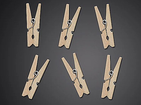 PD CLEME DE LEMN, 3,5cm natural wood 10/set KDD-100 [3]