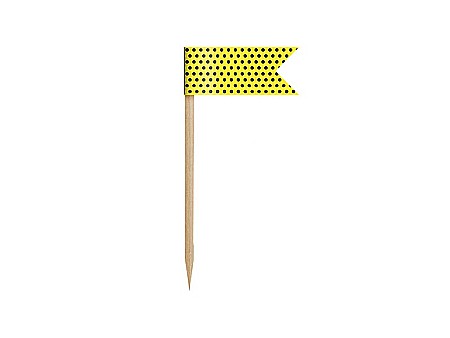 PD DECORATIUNI PENTRU BRIOSE Mini Flags, Bee, mix, 7cm 6/set FPM3 [3]