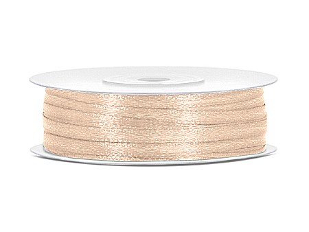 Wedding - PD BANDA SATIN, Satin Ribbon, cream, 3mm/50m TS3-079
