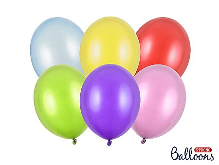 ARTICOLE PARTY - PD BALOANE Strong Balloons 27cm,  Metallic Mix, 50/SET SB12M-000-50