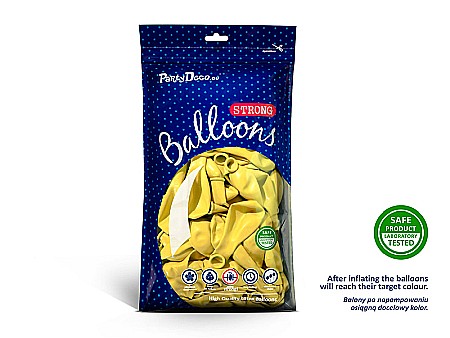 PD BALOANE Strong Balloons 27cm, Pastel Lemon Zest, 10/SET SB12P-084-10 [1]