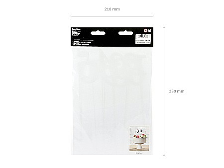 PD NUMERE PENTRU MASA black, 24-26cm 11bucati KPZ1-010 [9]