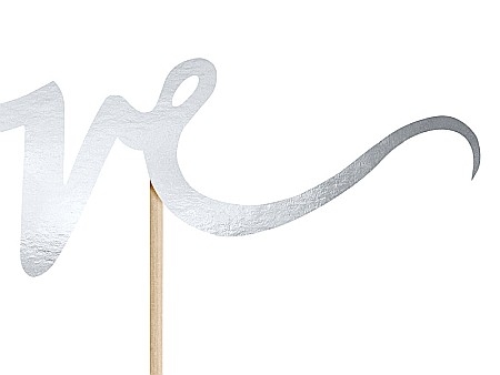 PD DECORATIUNI PENTRU TORT Love, silver, 17cm KPT1-018 [1]