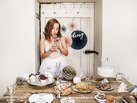 PD DECORATIUNI PENTRU TORT Love, silver, 17cm KPT1-018 [4]