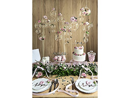 PD DECORATIUNI PENTRU TORT Love, silver, 17cm KPT1-018 [6]