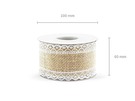 PD BANDA IUTA CU DANTELA 5*500cm TJ3-5 [3]