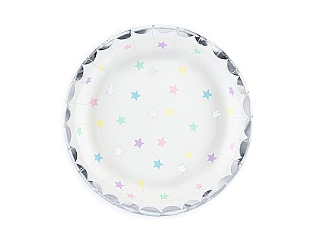 ARTICOLE PARTY - PD FARFURII CARTON Unicorn - Stars, 18 cm 6/SET TPP14