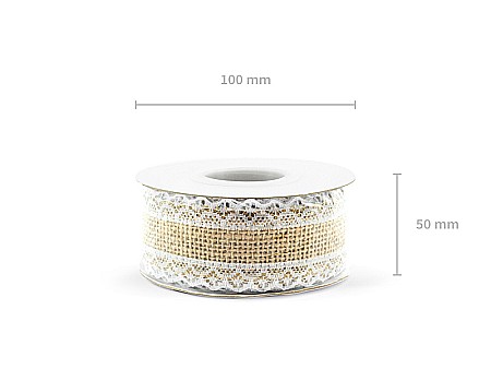 PD BANDA IUTA CU DANTELA 4*500cm TJ3-4 [3]