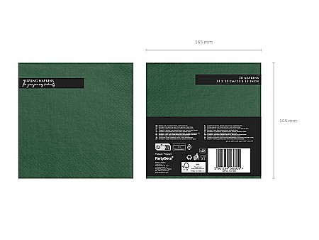PD SERVETELE HARTIE 33*33CM VERDE 20/SET SP33-1-012B [1]