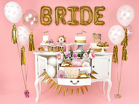 PD BALOANE Balloons 30cm, Bride to be, Crystal Clear, pink 6/set SB14C-205-099P-6 [1]