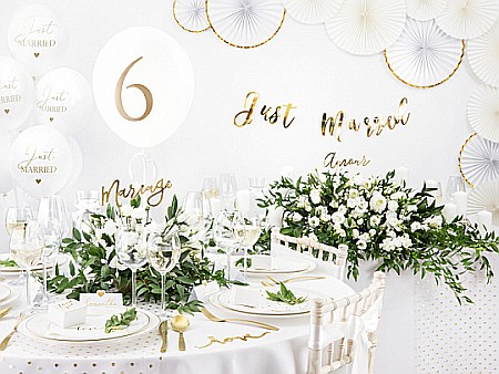 PD BALOANE Balloons 30 cm, Just Married, Pastel Pure White 6/SET SB14P-237-008-6 [2]