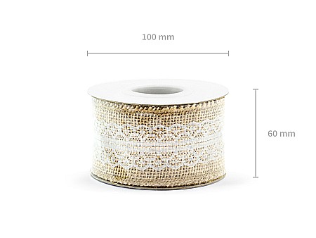 PD BANDA IUTA CU DANTELA 5*500cm TJ4-5 [4]