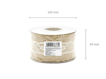 PD BANDA IUTA CU DANTELA 5*500cm TJ1 [6]