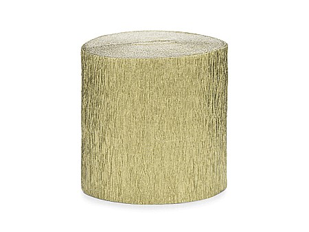 Bannere/ Ghirlande/ Cordoane - PD BANNER HARTIE CREPONATA, Crepe streamer, 5cm/10m, gold, 4/set KREP1-019