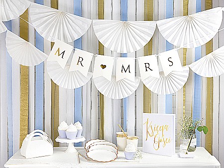 PD BANNER HARTIE CREPONATA, Crepe streamer, 5cm/10m, gold, 4/set KREP1-019 [2]