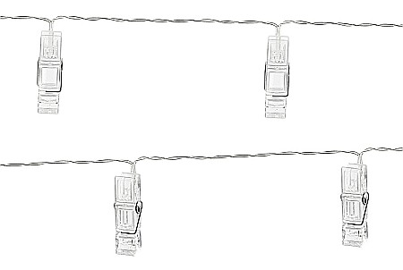 PD LUMINI DECORATIVE LED CU CLIPS DE PRINDERE, clear, 1.4m LEDC3 [1]