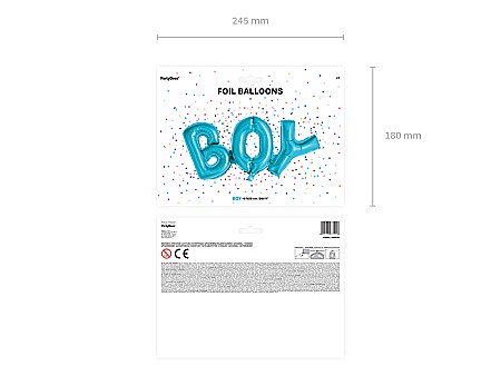 PD BALON FOLIE ALUMINIU Boy, 67x29cm, blue FB8M-001 [1]