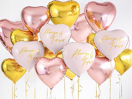 PD BALON FOLIE ALUMINIU Heart, 45cm, gold FB9M-019 [3]